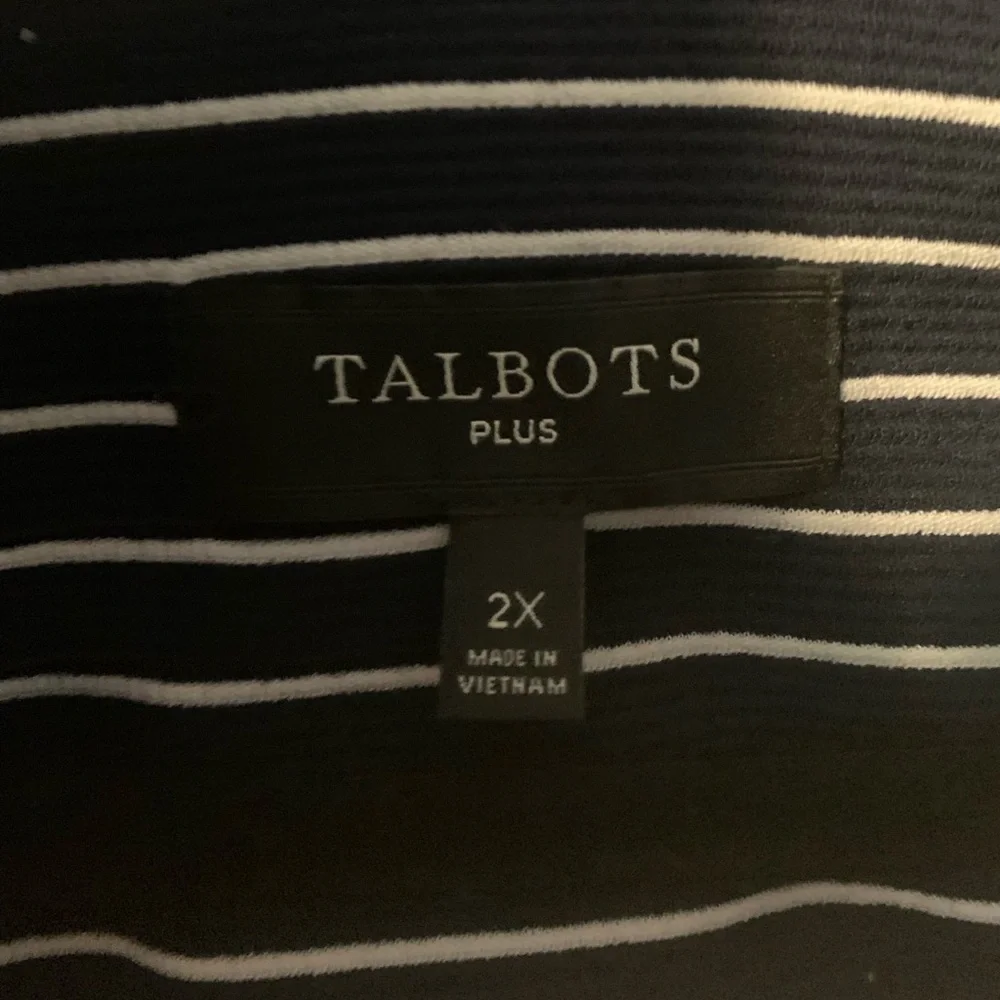 NWOT-Talbots women’s 2X striped jacket - Picture 5 of 8